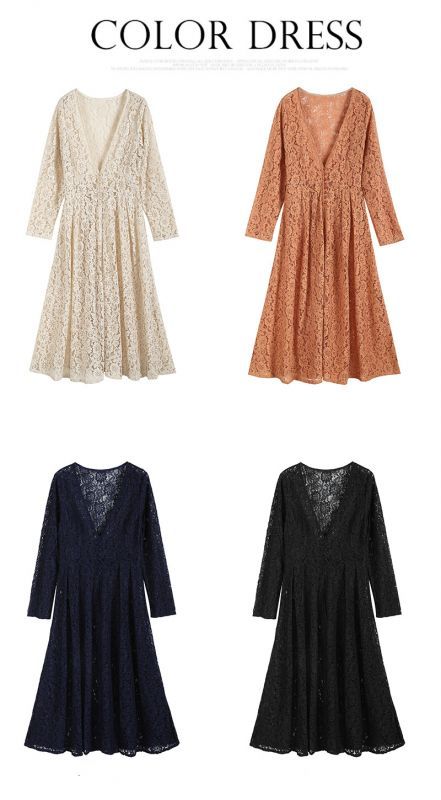 ファッションショップAya☆花柄レース・ロングカーディガン