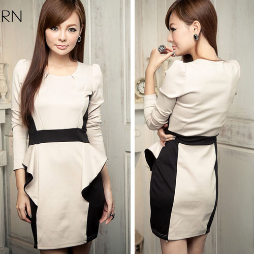 ファッションショップaya ウエストフリル キュートワンピース